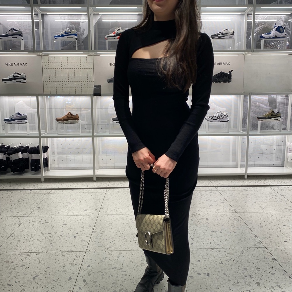 Zara Black Midi Dress